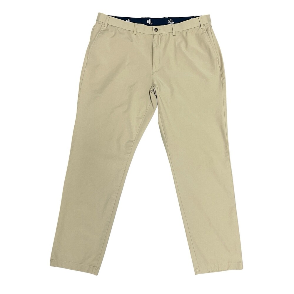 Lauren Ralph Lauren Pants Mens 40x32 Actual 38X31 Beige Tan Stretch Performance